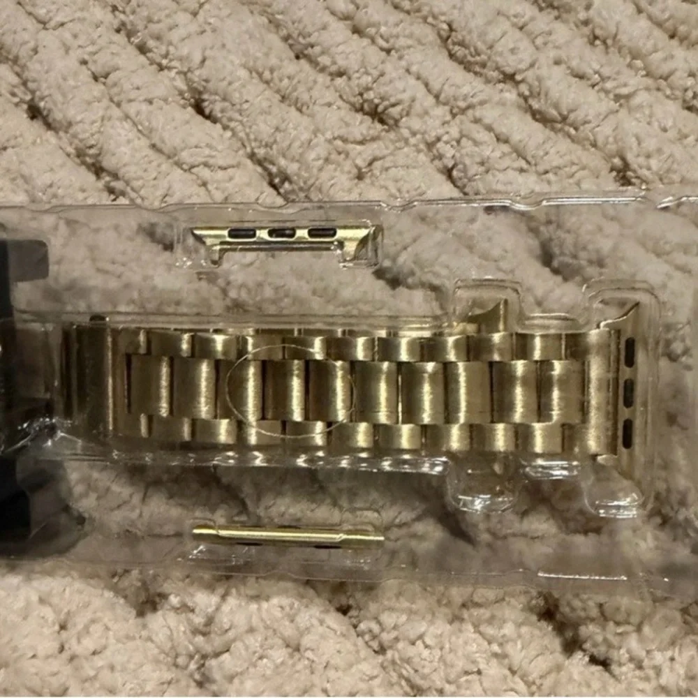 Gold Stainless Steel Link Band for Apple Watch